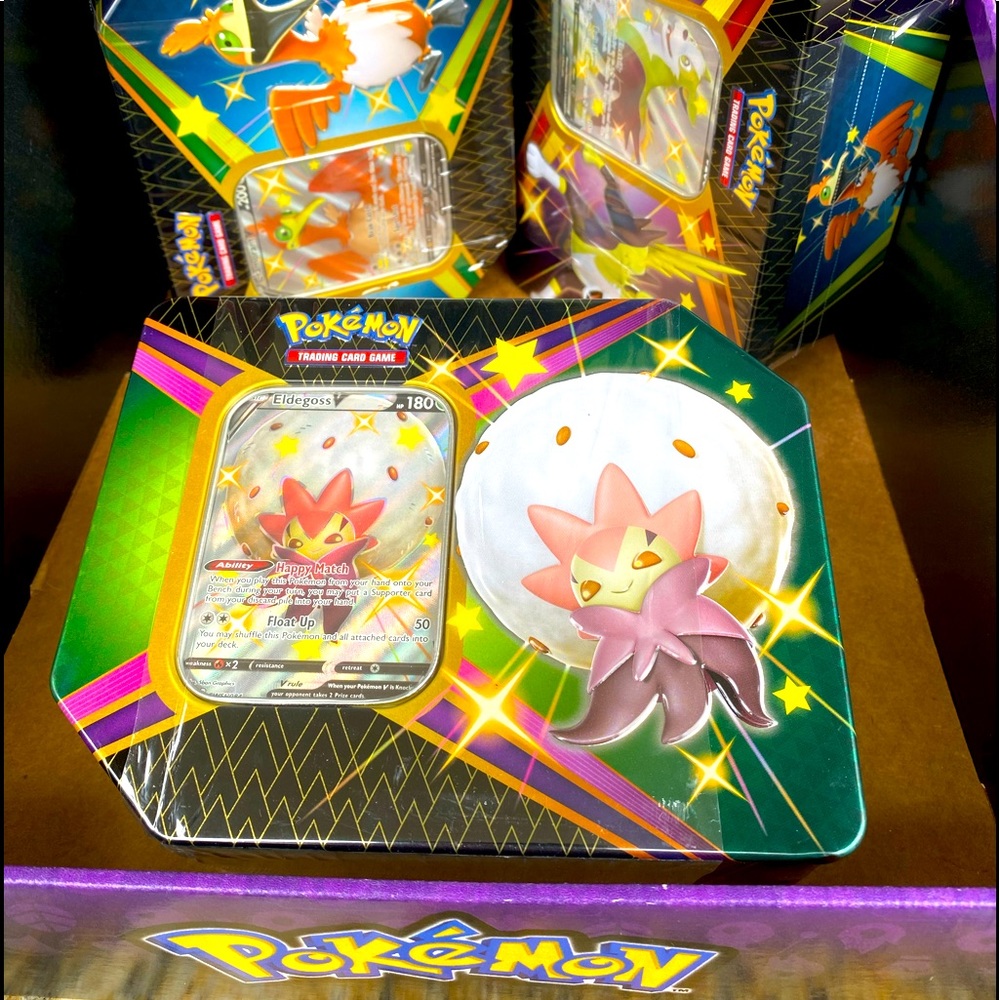 NIB Pokémon Shiny Fate Tin ELDEGOSS V